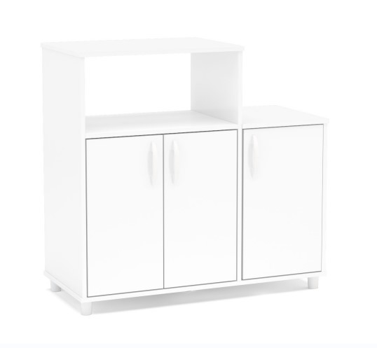 MUEBLE P/ MICROONDAS Y BEBEDERO JUNDIAI 3218 BLANCO POLITORNO