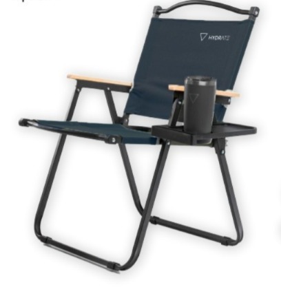 SILLA CAMPING HYDRATE COLOR AZUL CON MESA