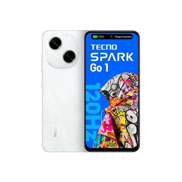 CELULAR TECNO SPARK GO 1 GLITTERY WHITE TG0KL4-128GW 128GB+8GB (4+4) RAM