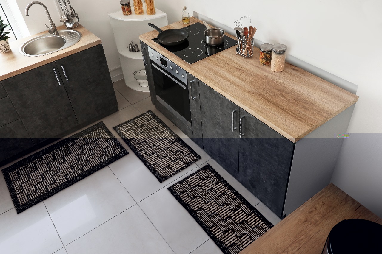 ALFOMBRA KIT 3 PIEZAS COCINA ECO NATURE SARJA CHUMBO 56