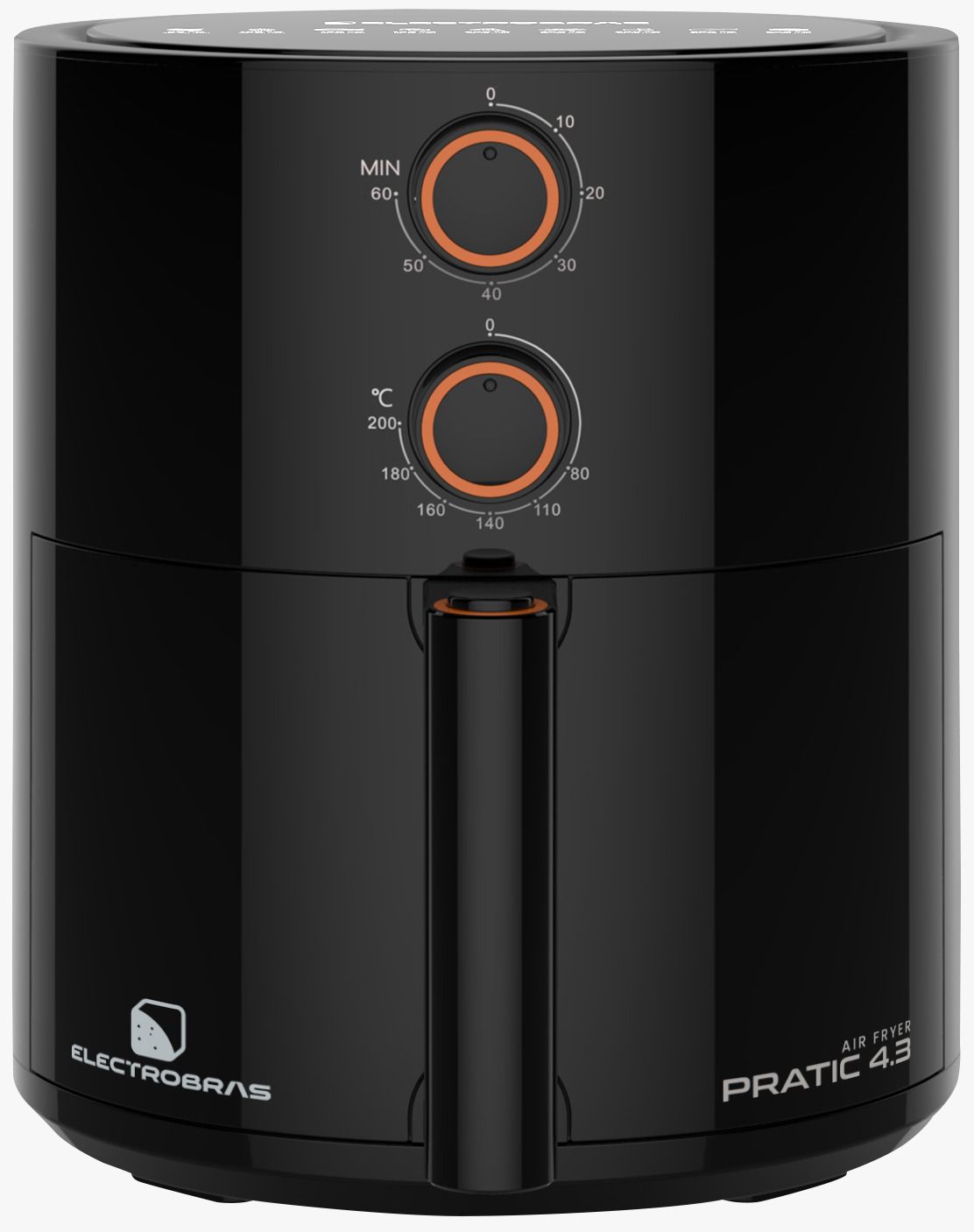 FREIDORA AIR FRYER ELECTROBRAS PRATIC NEGRA - 4,3L  