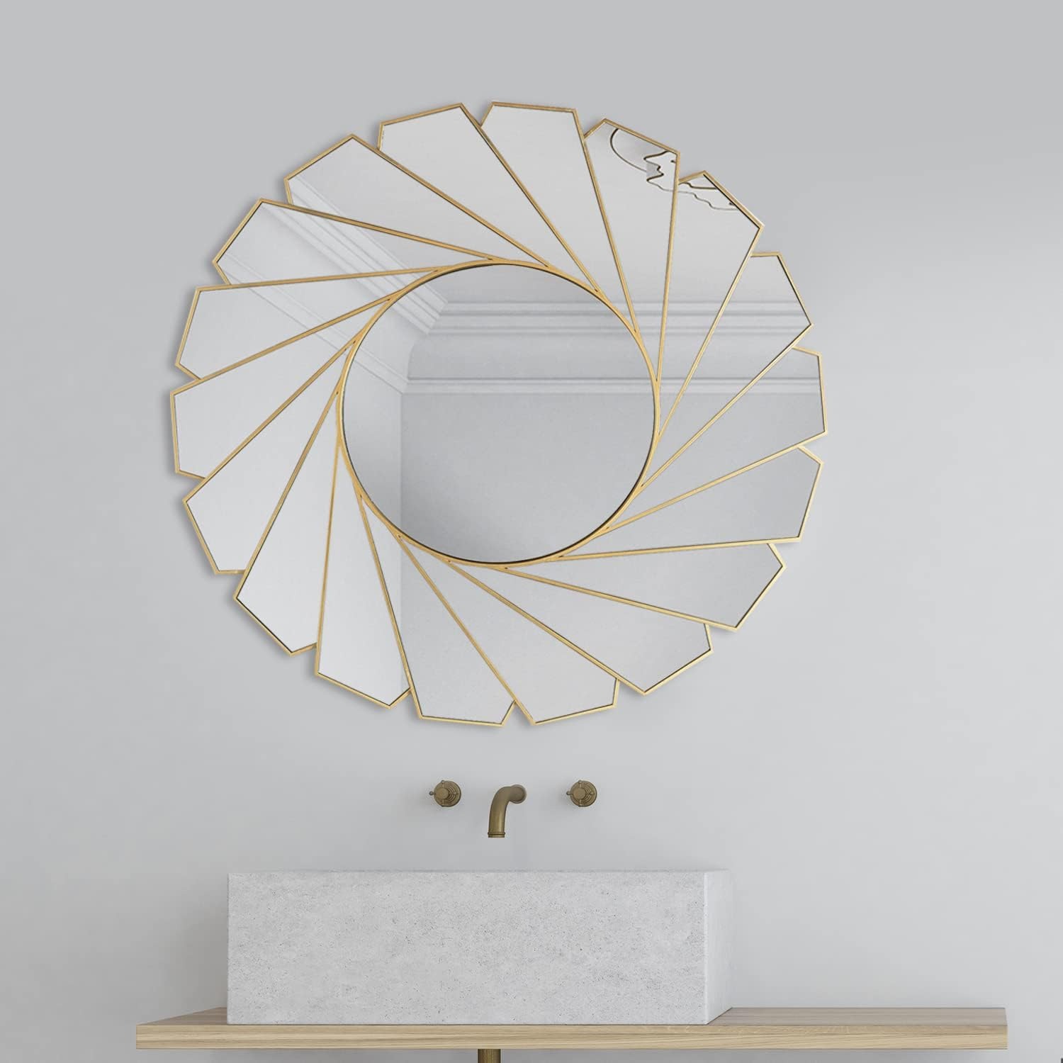 ESPEJO DECORATIVO DISEÑO ESPIRAL MODERNO - CASA PARANA