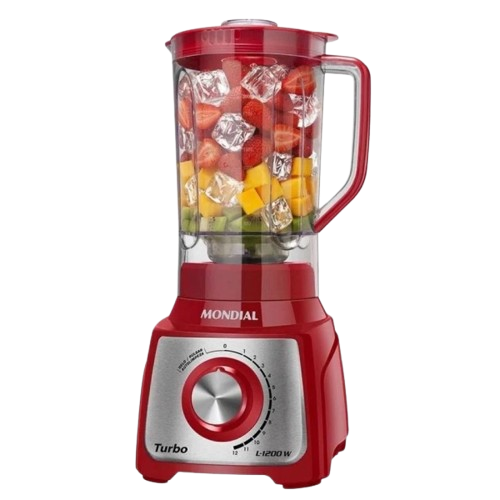 LICUADORA TURBO INOX RED MONDIAL12 VELOCIDADES - 3,0L - 1200W