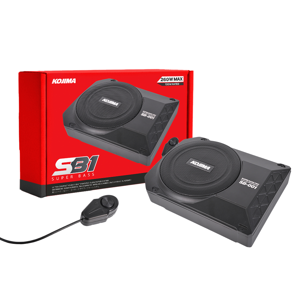 SUBWOOFER KOJIMA SB1 COLOR NEGRO UNDERSEAT 130RMS