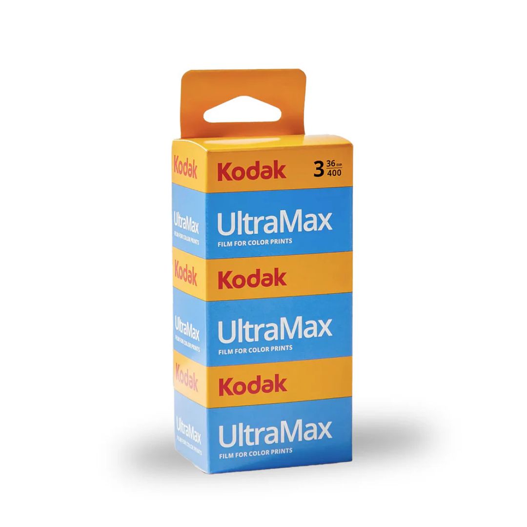 ROLLO KODAK 3 PACK ULTRAMAX P/ CAMARA ANALOGICA 400 COLOR NEGATIVE FIK20001