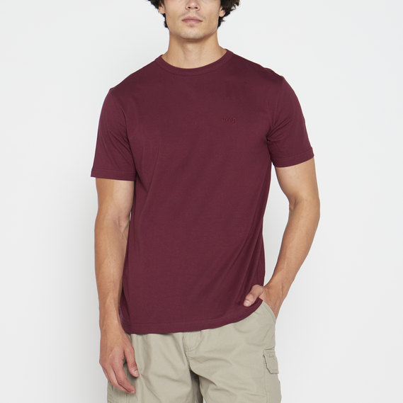  REMERA MC JEEP BORDO CABALLERO TALLE L REF. JMW24038RED 
