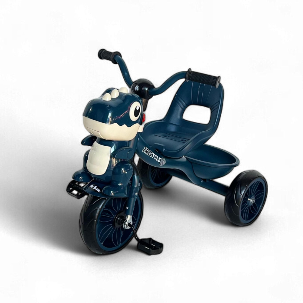 TRICICLO METALICO DINO AZUL MY BABY TR-2025-AZ