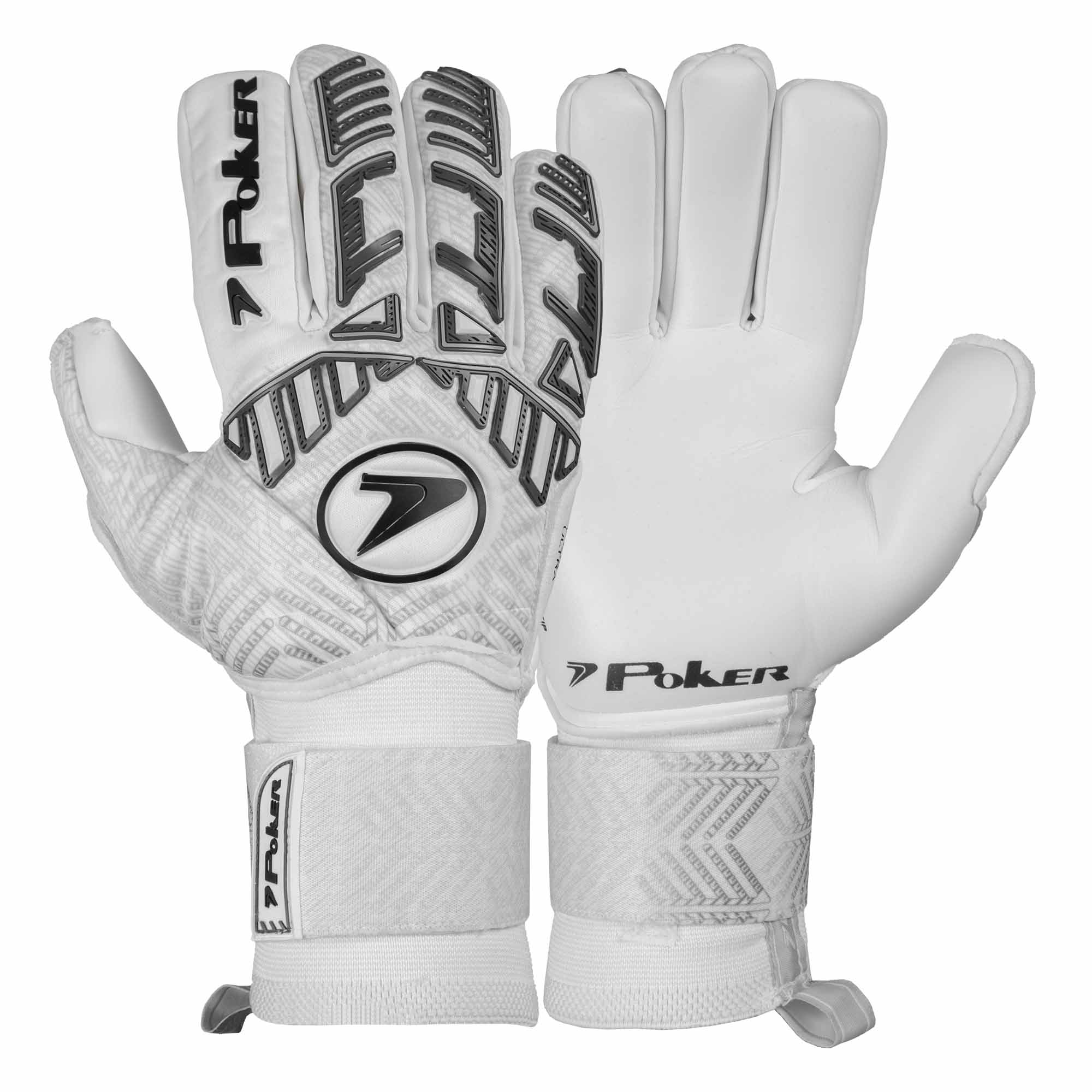 GUANTE PARA ARQUERO POKER PRO HOVER II #01056 COLOR BLANCO TALLE 9