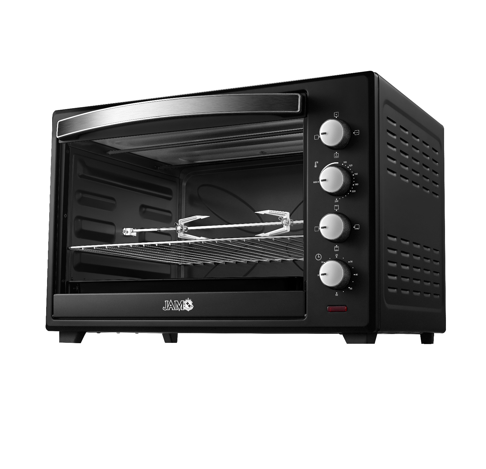 HORNO ELECTRICO JAM 60 LTS DN60E-RML C/ LUZ INTERNA, SPIEDO, TIMER 120MIN 2200W