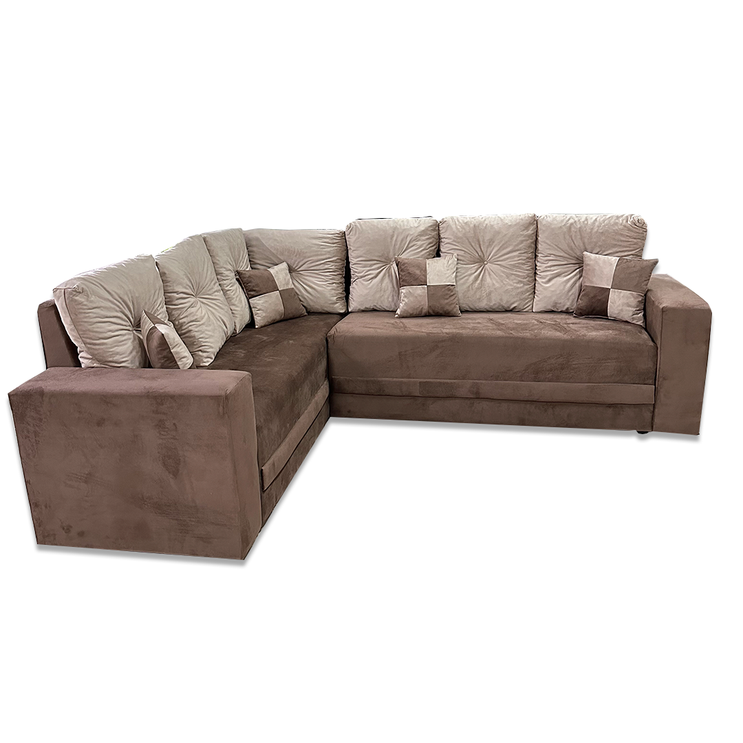 SOFA DEYMAR ESQUINERO 6 LUGARES JUNIOR MARRON