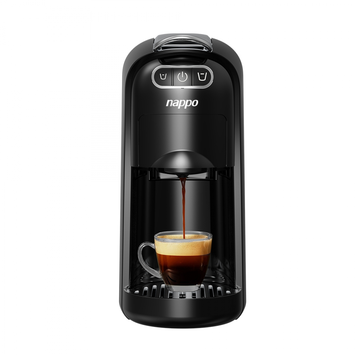 CAFETERA NAPPO 3 EN 1 MULTICÁPSULAS  NEGRA NEC-215