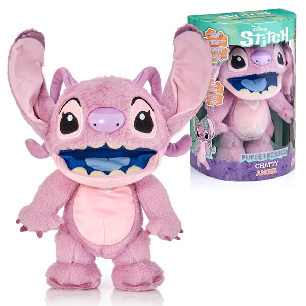 PELUCHE DISNEY CHATTY ANGEL COLOR ROSA 074-1026