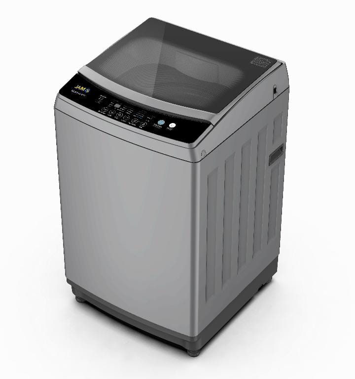 LAVARROPAS JAM AUTOMATICA ALBA 8 PROGRAMAS 12KG CARGA SUPERIOR COLOR GRIS 15478