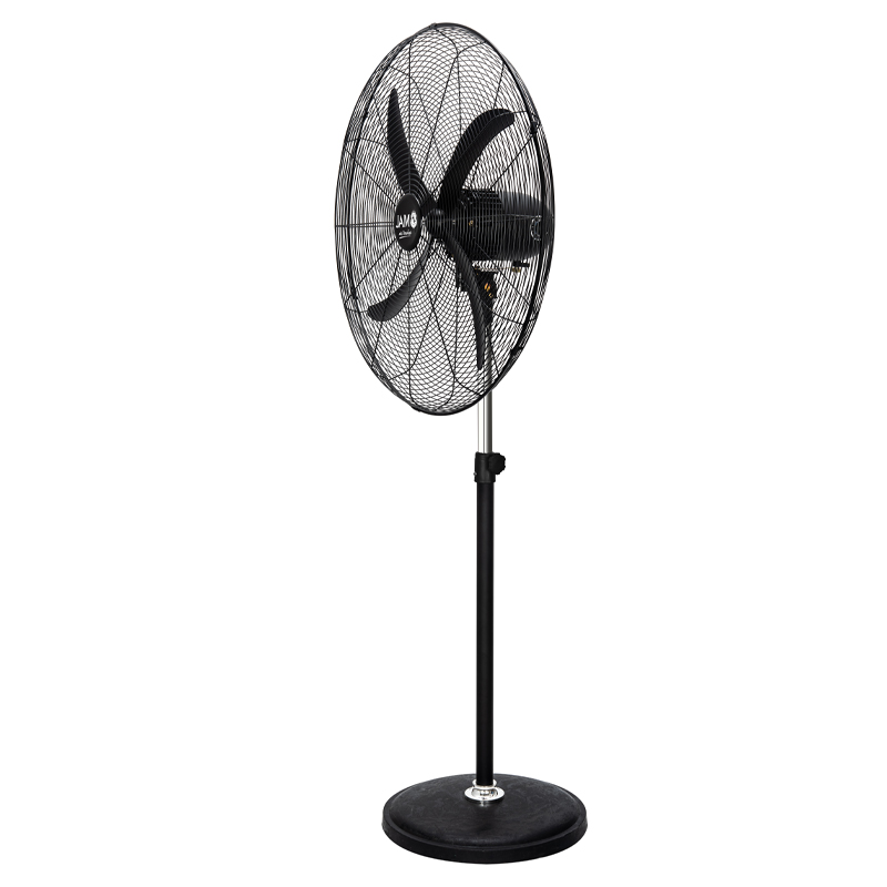 VENTILADOR DE PIE JAM INDUSTRIAL JM130 4 ASPAS/NEGRO30 BASE RED. 250W 220V/50HZ