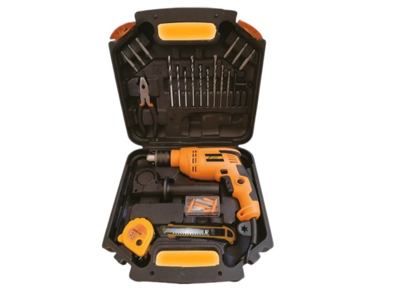 TALADRO FASCY FA6015 13MM 500W CON MALETÍN 220V + SET FASCY