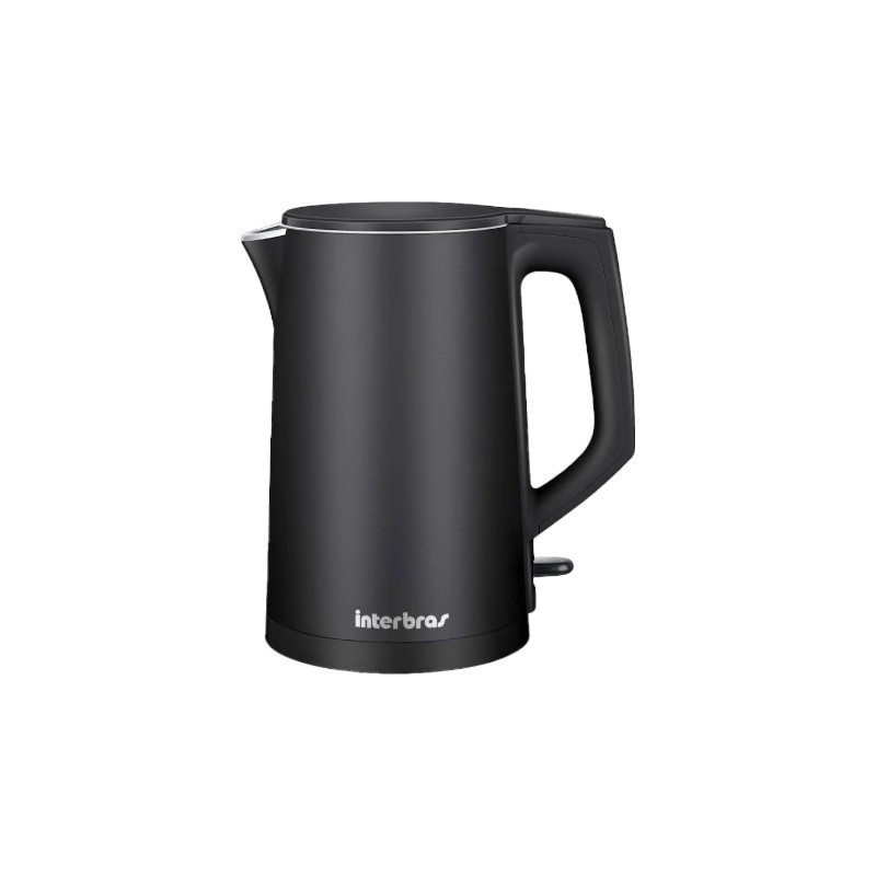 HERVIDORA ELECTRICA INTERBRAS INOX 1,8L NEGRO