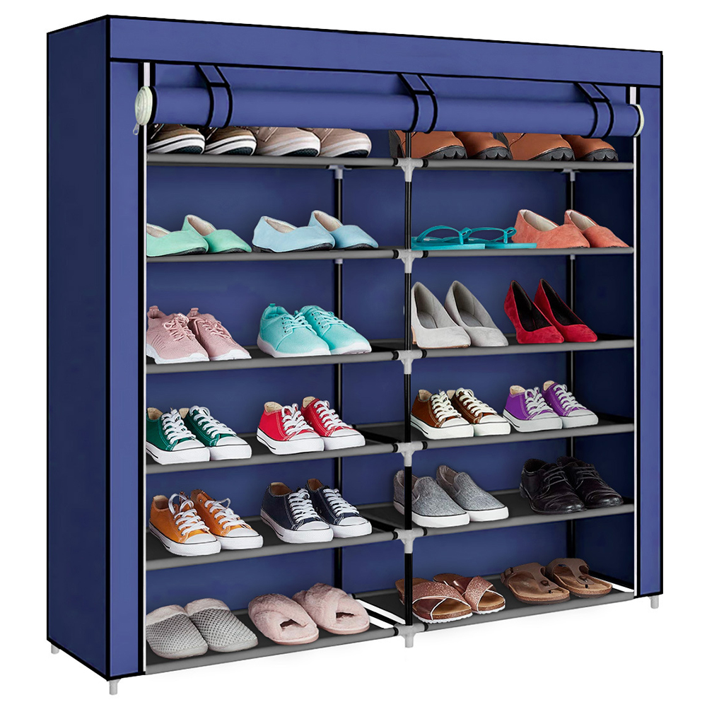 ZAPATERA DECOTEAM AZUL - MATERIAL DE TELA RESISTENTE