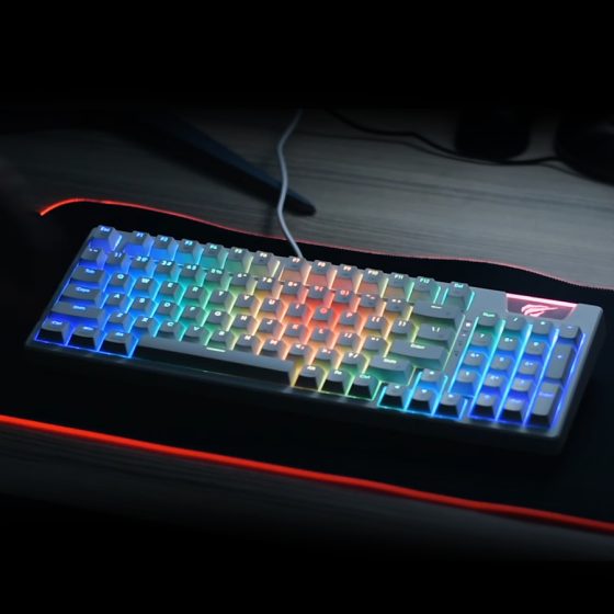 TECLADO MECANICO GAMING RGB HAVIT - NV-KB885L-B