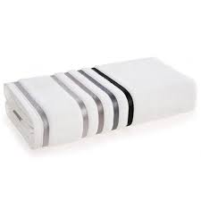 KARSTEN TOALLA BANON LUMINA 86X150 BLANCO/GRIS