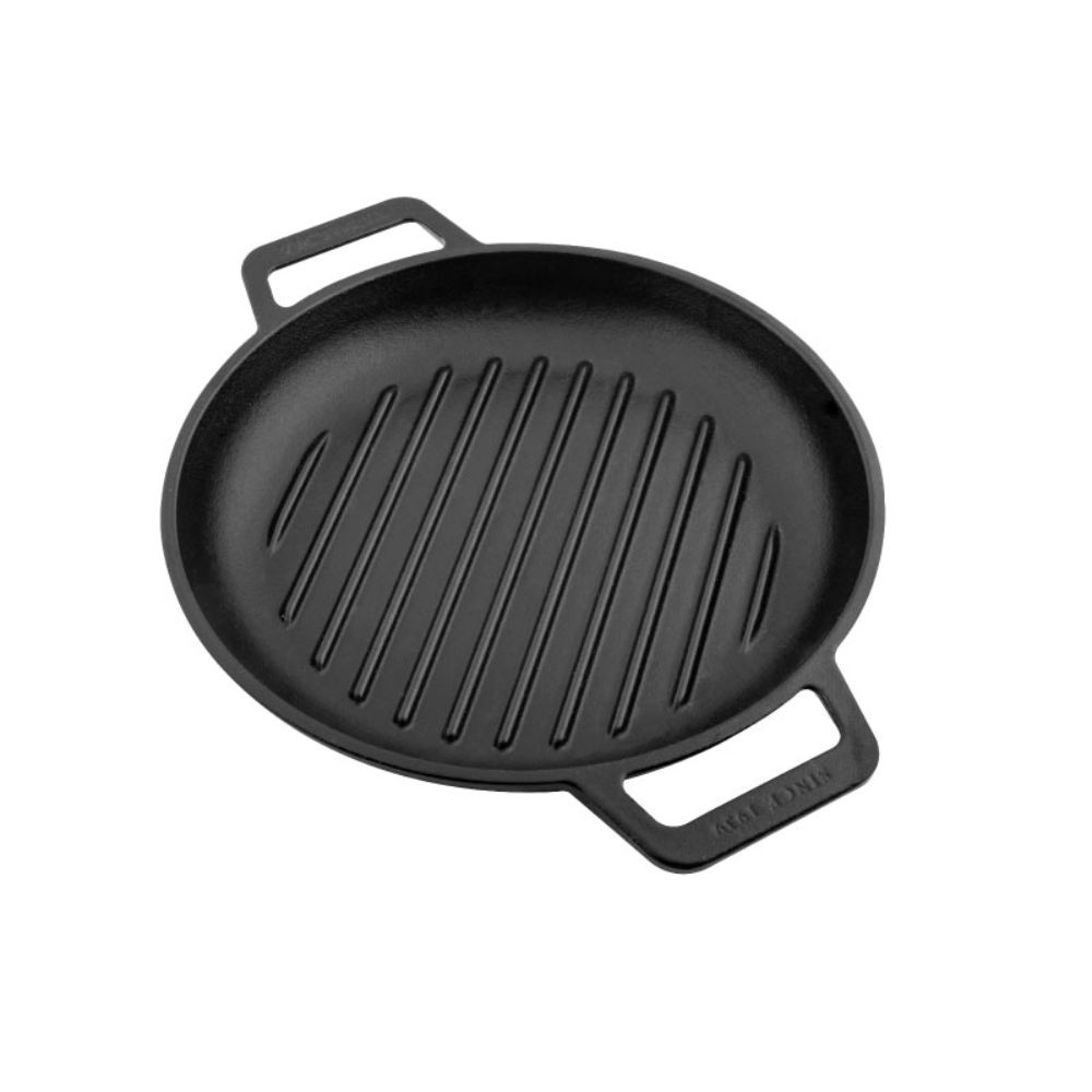 SARTEN REDONDA DOBLE ASA GRILL PRECURADA VICTORIA VT-33996 25CM 