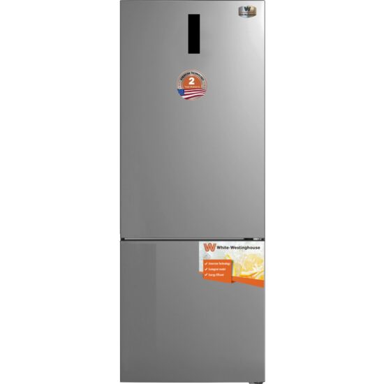HELADERA WHITE WESTINGHOUSE 416LTS FREEZER ABAJO INOX