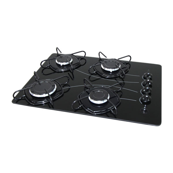 COCINA ANAFE ABBATEC COOKTOP 4 HORNALLAS POP BRASLAR NEGRO