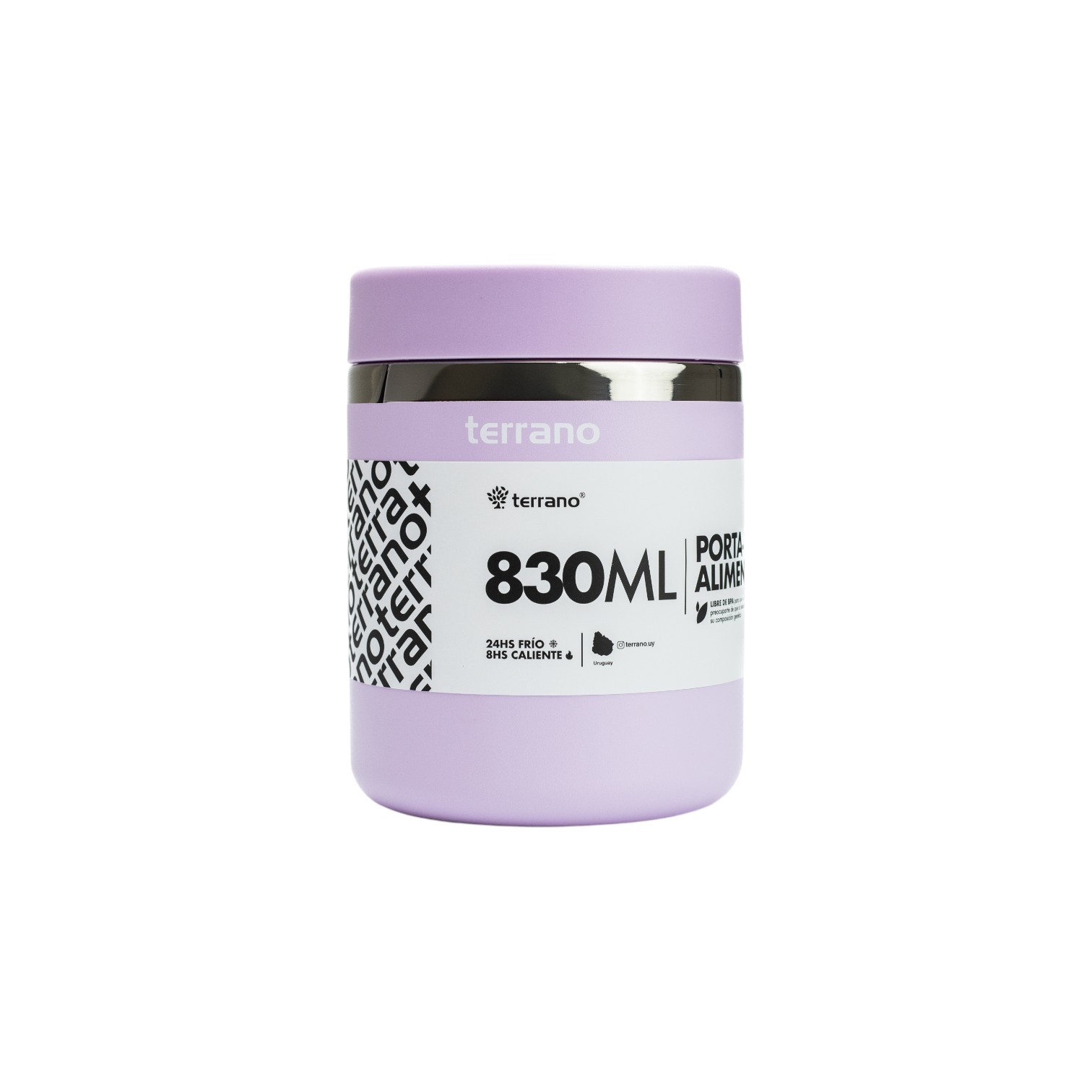 CONTENEDOR DE ALIMENTOS TERRANO 830ML LILA