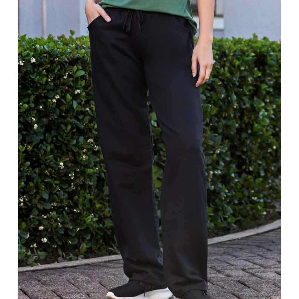 PANTALON DE MOLETON CON GOMA KALUA COLOR NEGRO TALLE P REF P083
