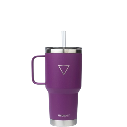 VASO HYDRATE CON PICO Y AGARRE 887 ML VIOLETA 7848003725321
