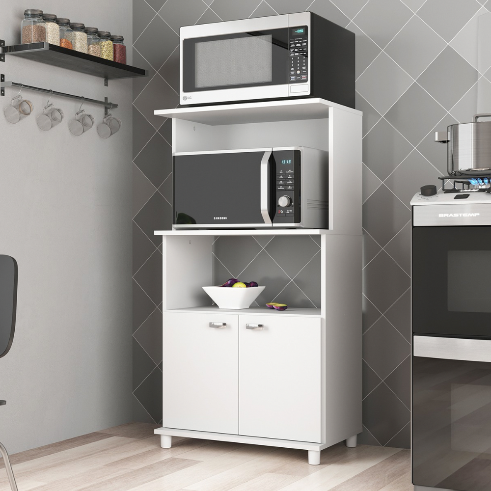 MULITUSO  MOVELMAX DALLAS 2 PUERTAS MICRO/HORNO BLANCO